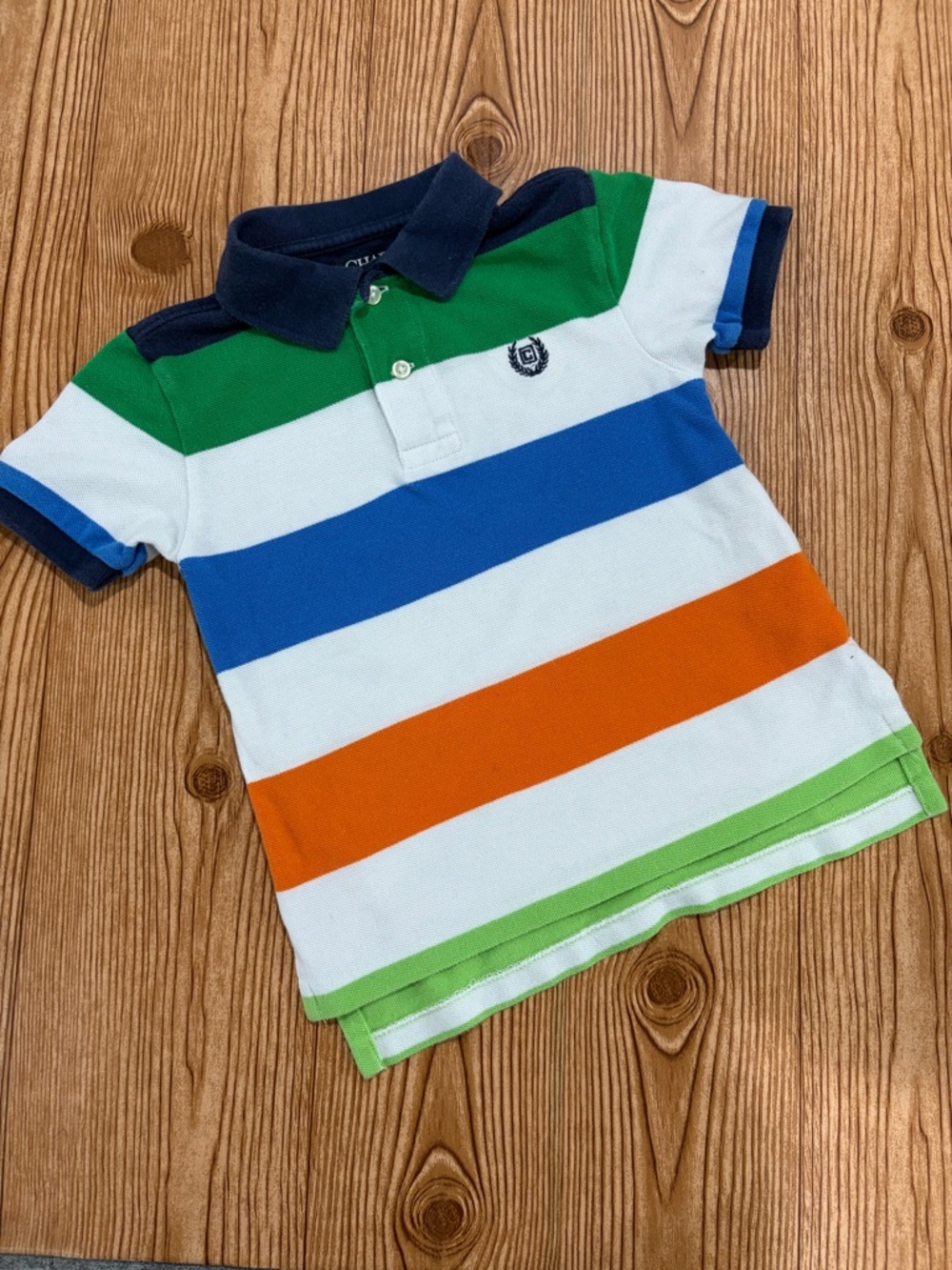 4/$20 Chaps Kids Striped Short Sleeve Polo Cotton 3T